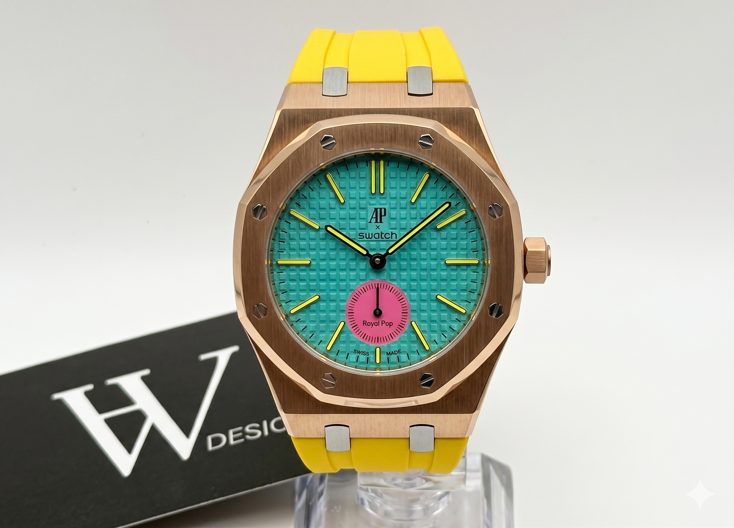 AP x Swatch Royal Pop Otg Roz mod by HW Design