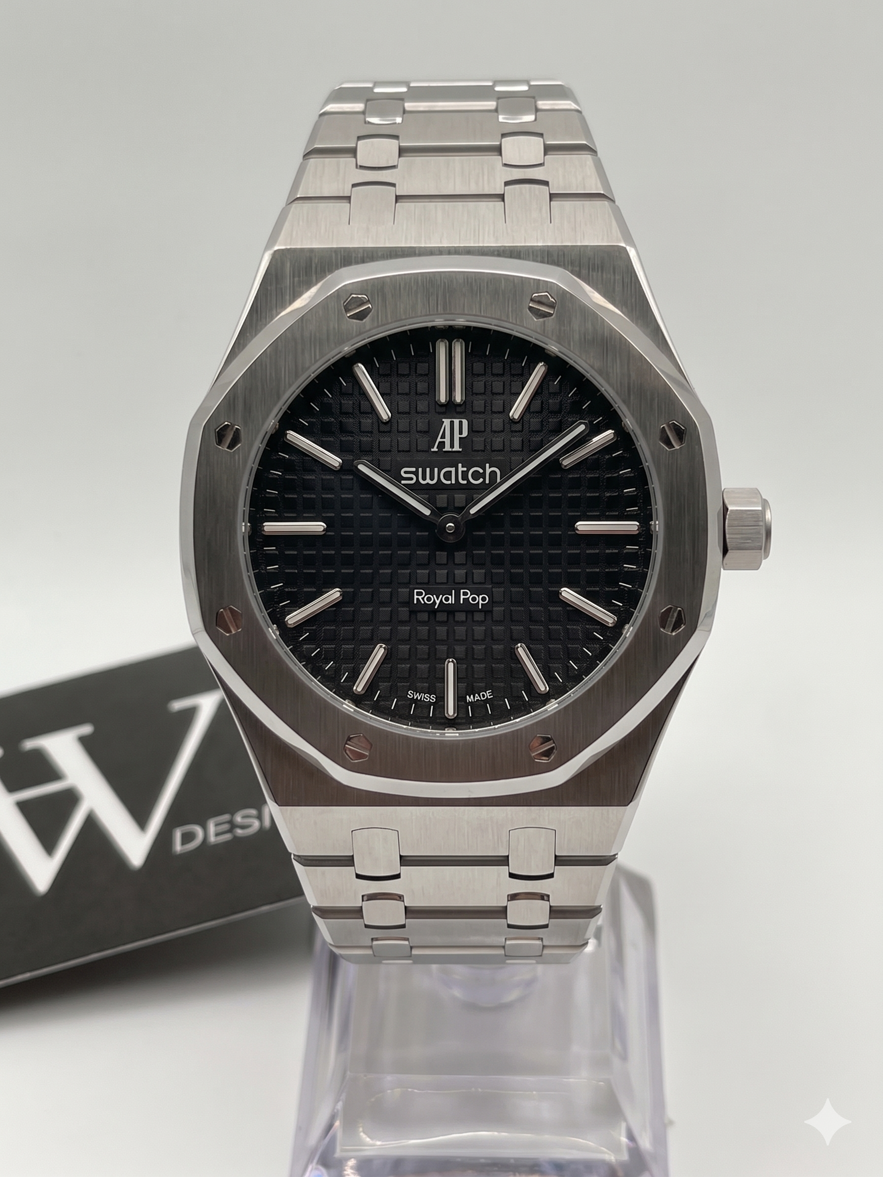 AP x Swatch Royal Pop Ocho Negro mod by HW Design