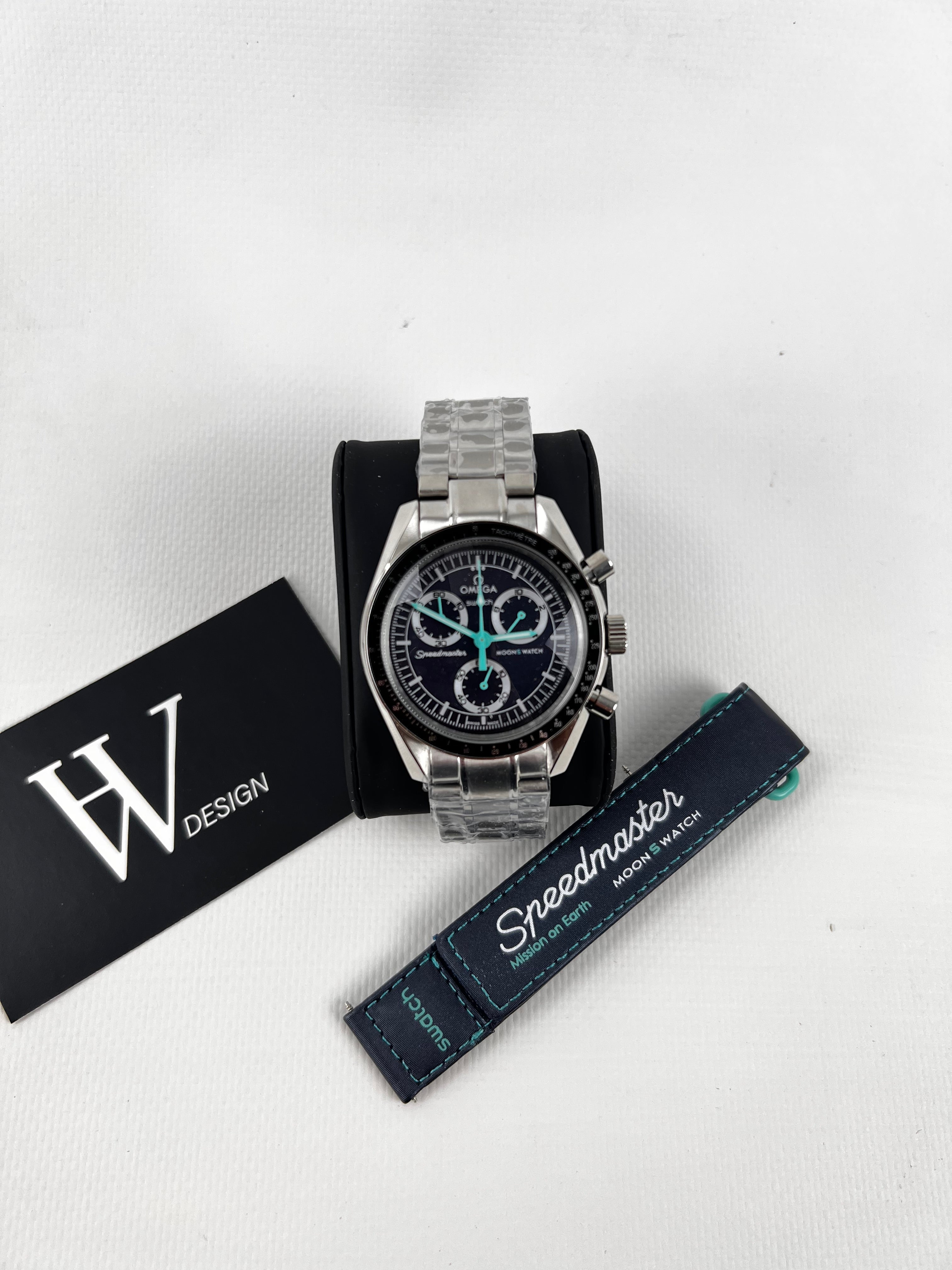 Omega x Swatch Mission to Earth Polar lights Steel mod by HW Design