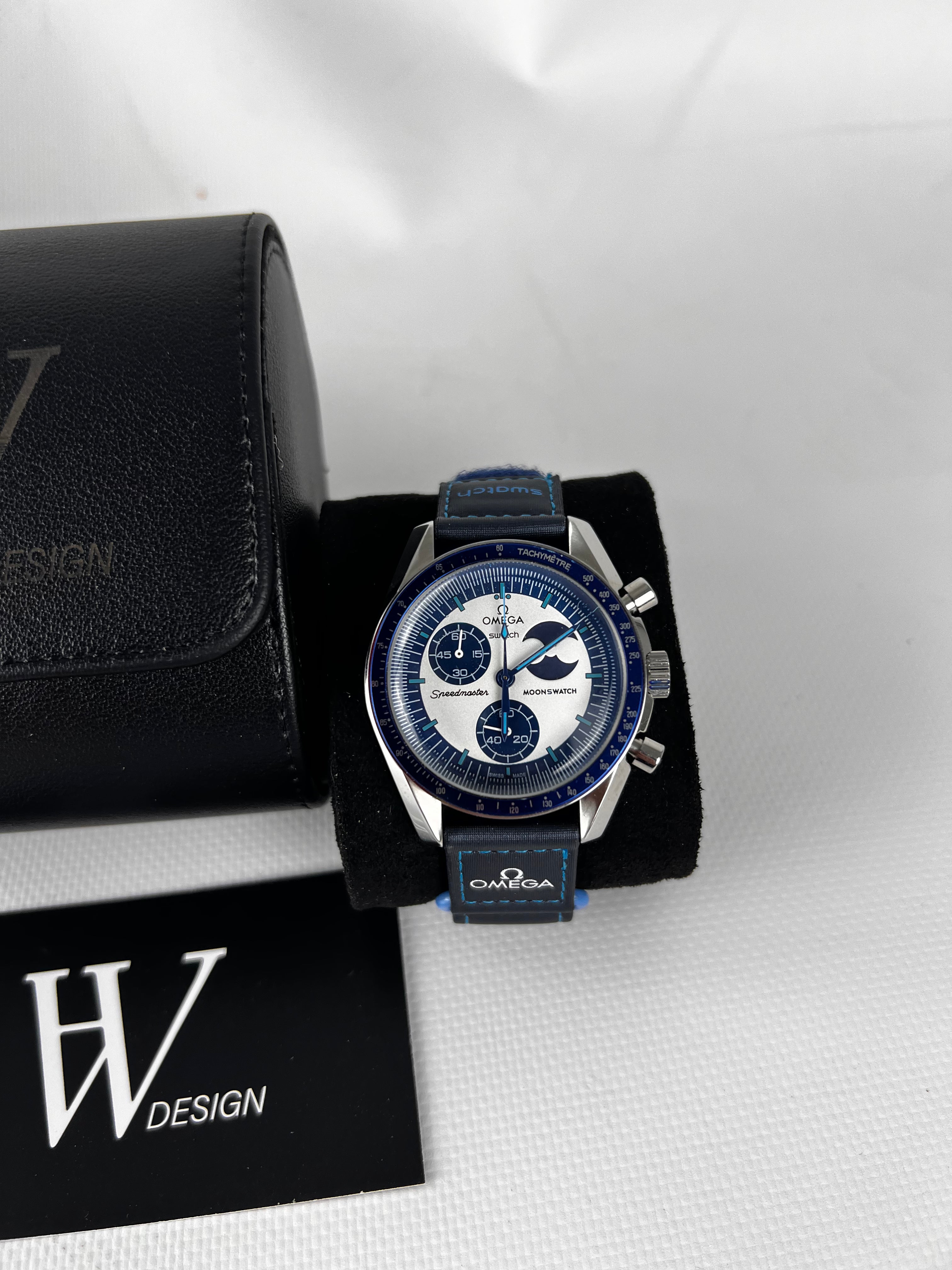 Omega x Swatch Mission to The Super Blue MoonPhase Steel mod by HW Design