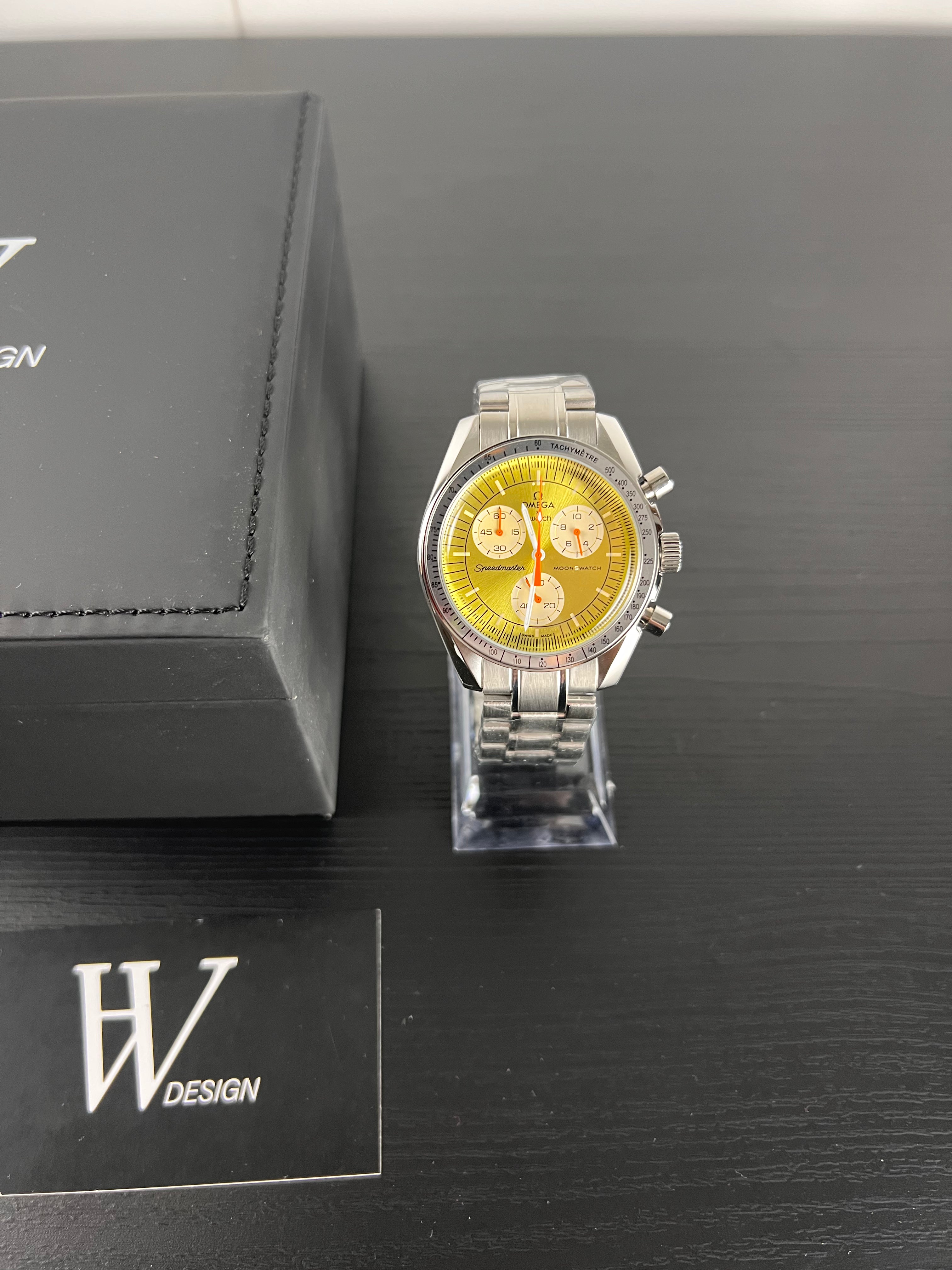 Omega x Swatch Mission to Sun Steel mod by HW Design