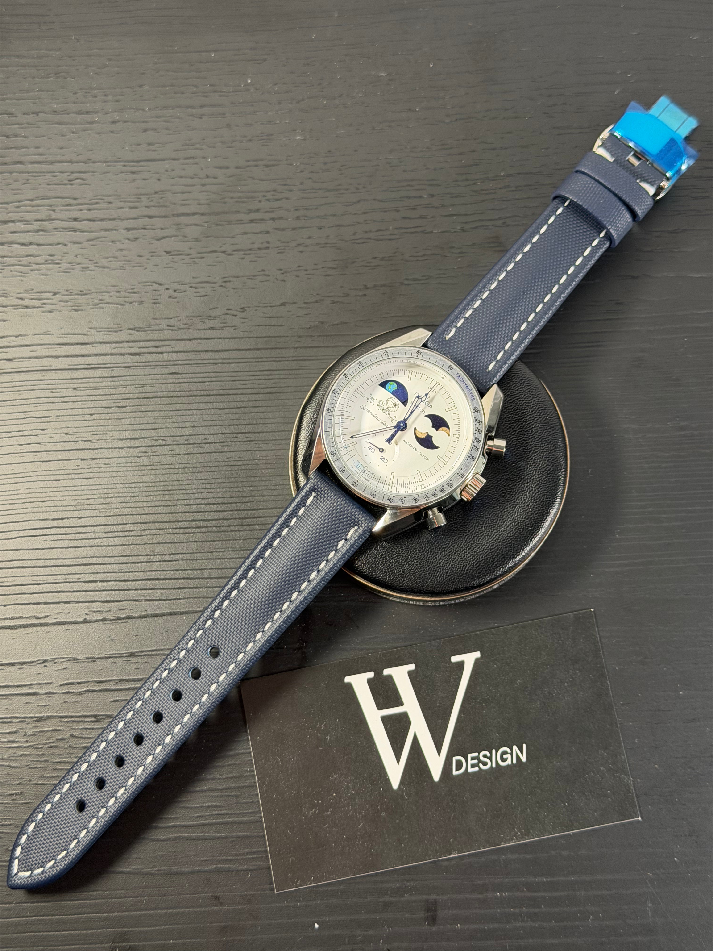 Omega x Swatch Mission to Snoopy Moonshine Gold White mod by HW Design