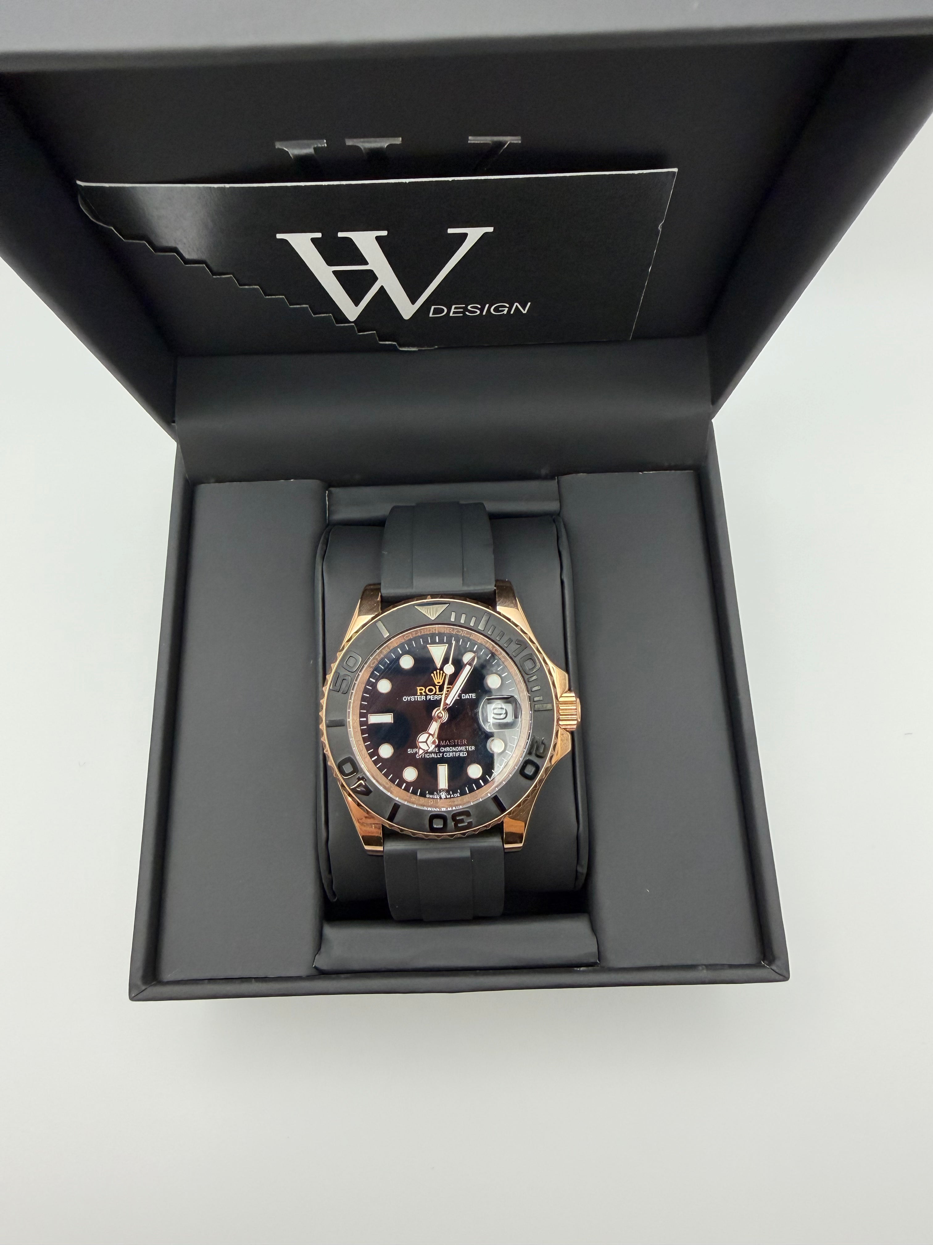 Seikmariner Yatch Master Black - Rose Gold | HW Design