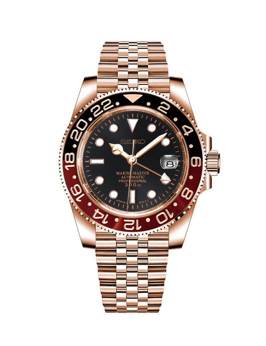 GMT Seikmaster Rootbeer all rose gold