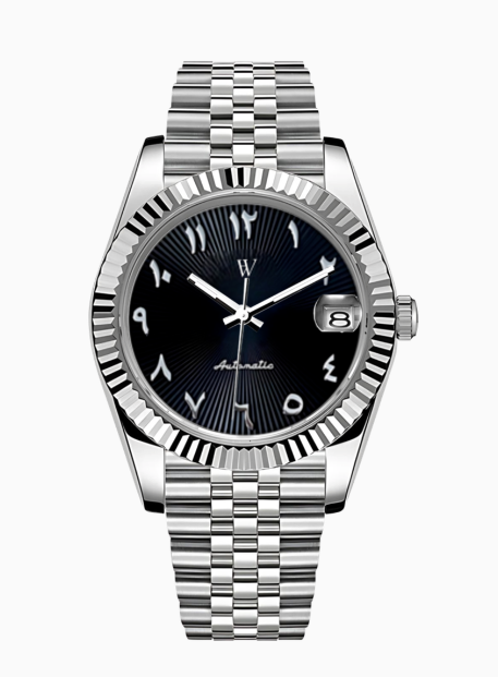 HW Design Datejust Arabic Black