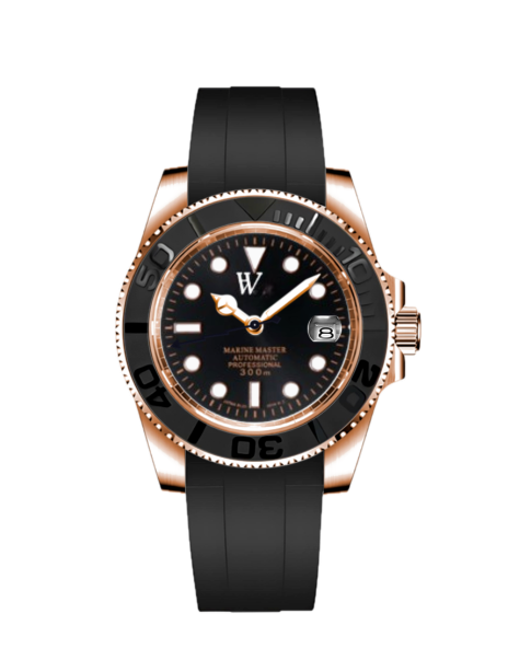 HW Design Yatch Master Black - Rose Gold