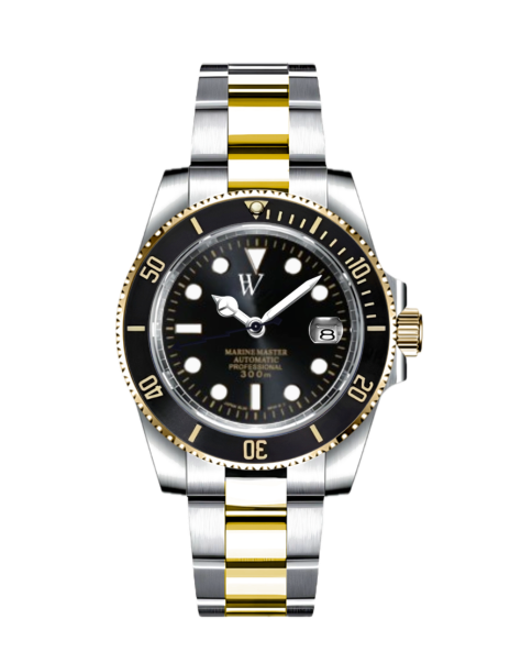 HW Design Submariner Black Silver-Gold