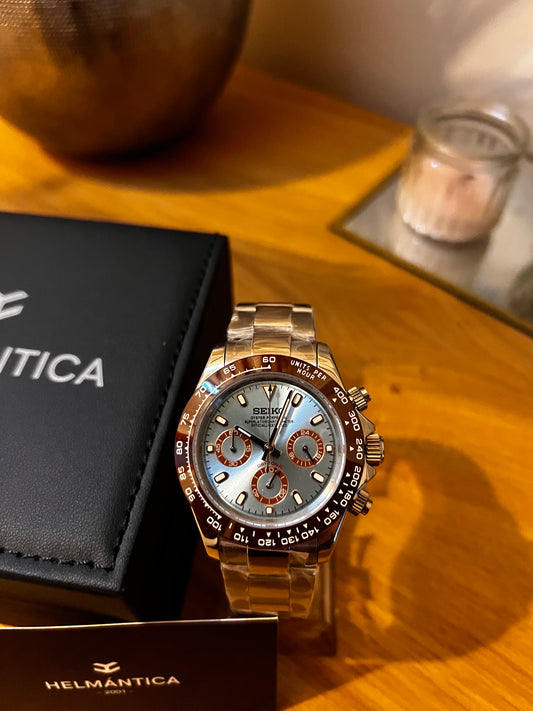 Seiktona Ice Blue - Brown - Helmántica Watches