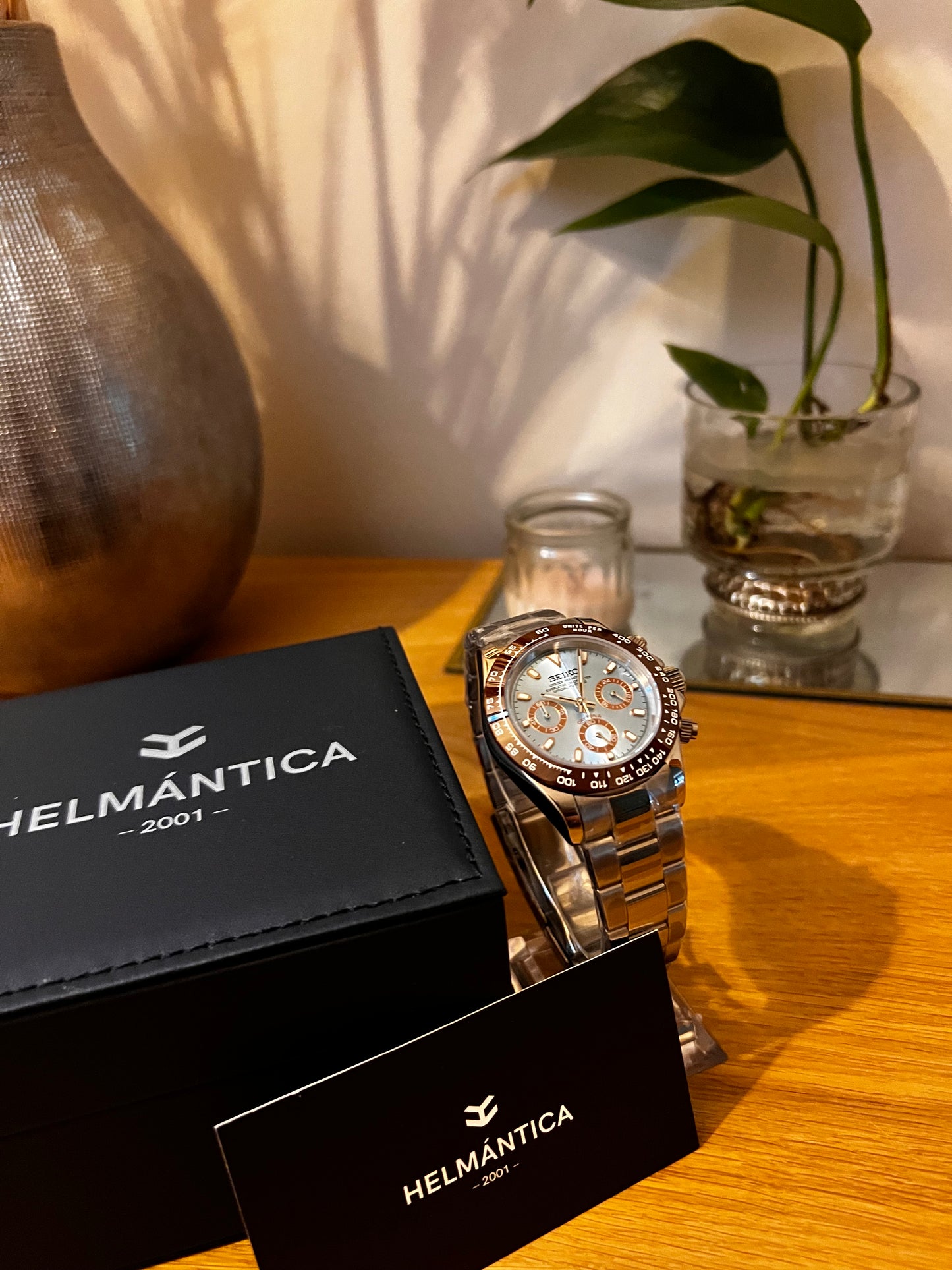 Seiktona Ice Blue - Brown - Helmántica Watches