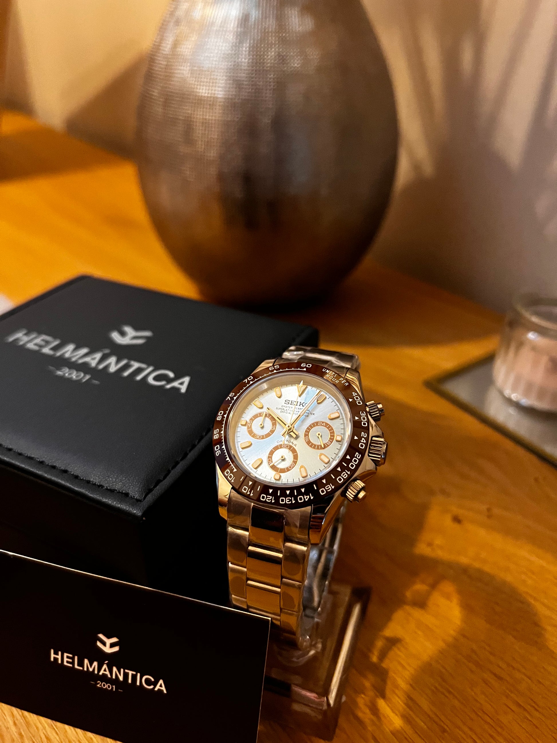 Seiktona Ice Blue - Brown - Helmántica Watches