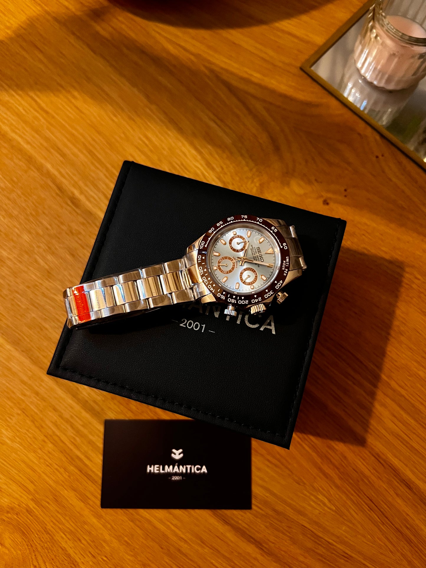 Seiktona Ice Blue - Brown - Helmántica Watches