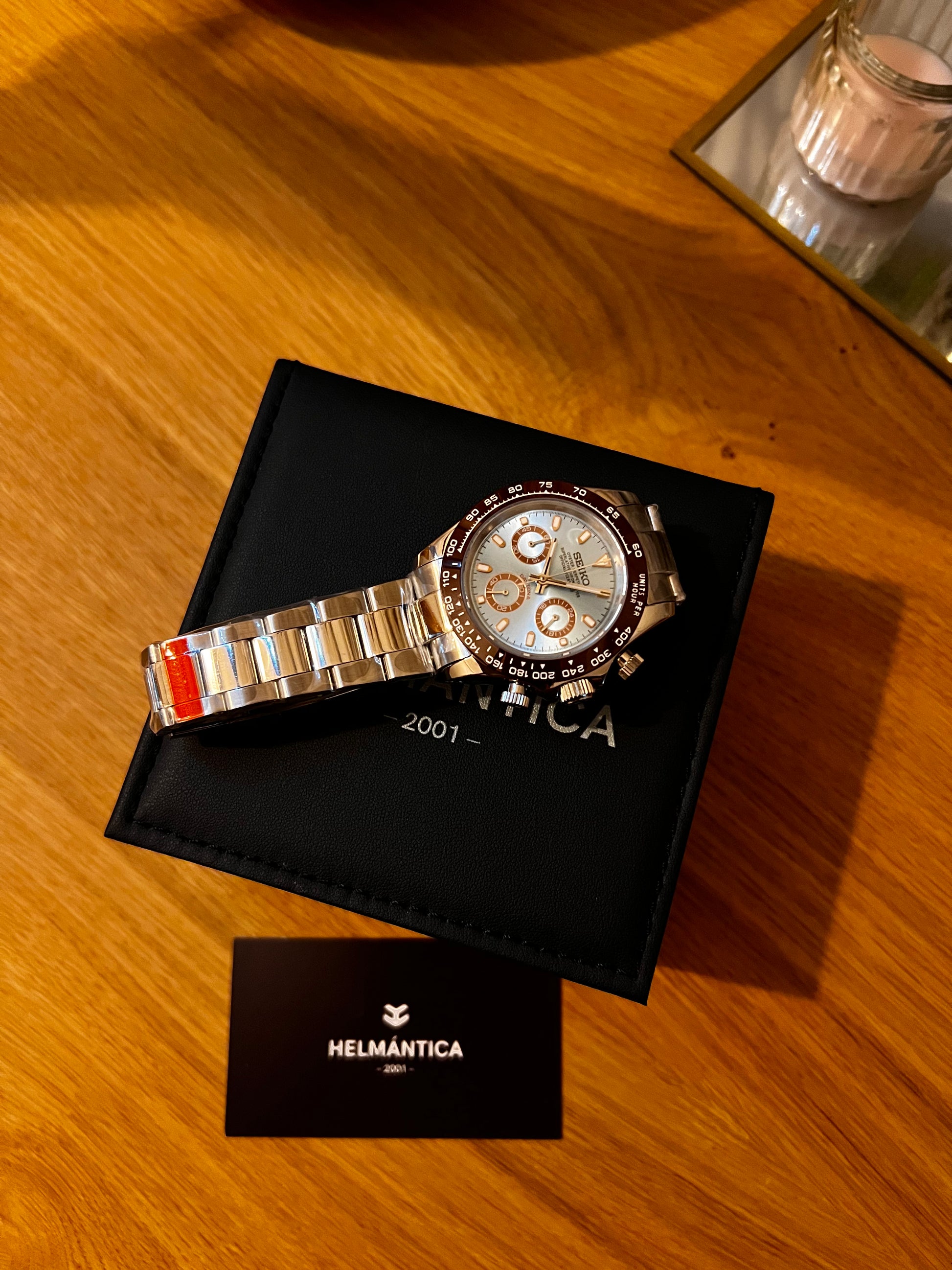 Seiktona Ice Blue - Brown - Helmántica Watches