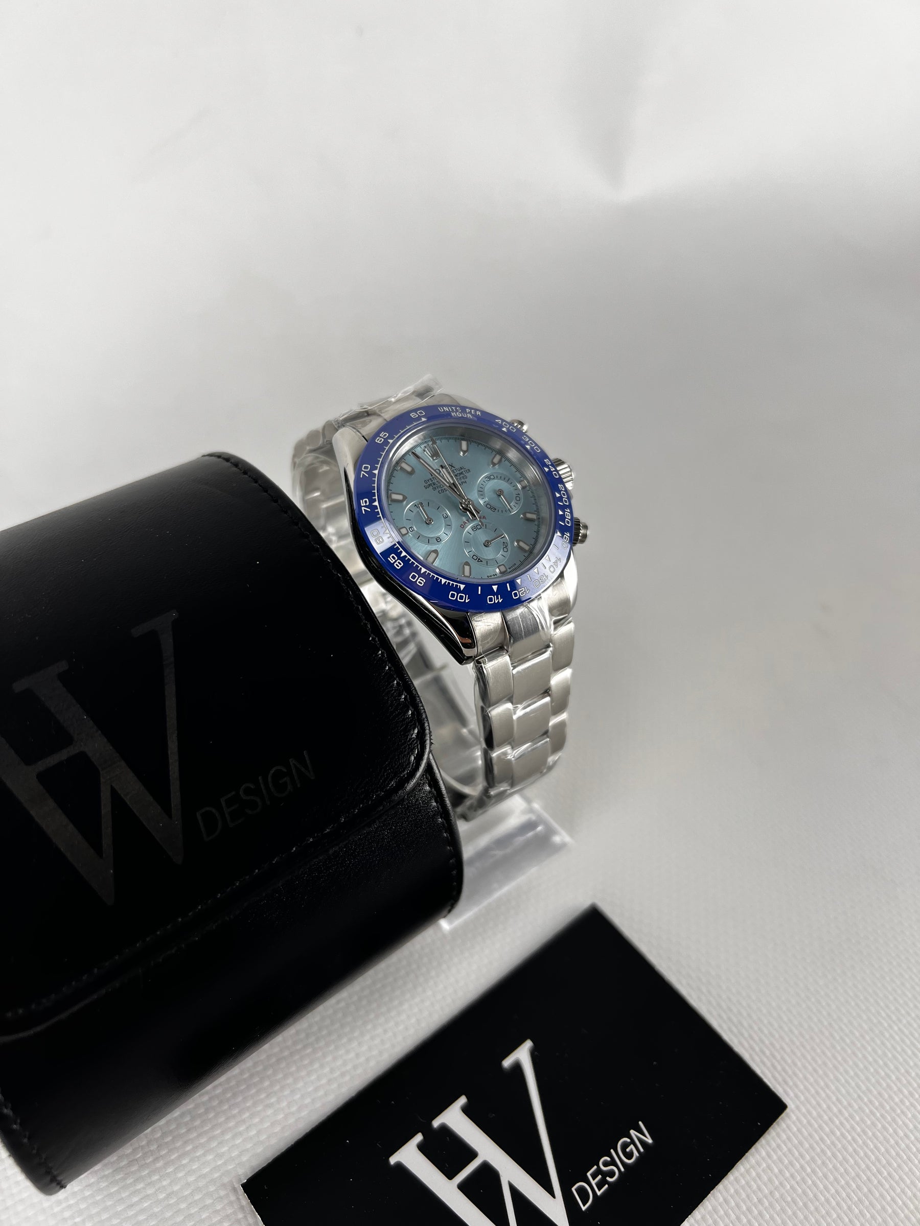 Seiktona Blue Lover de HW Design, cronógrafo de 40 mm con esfera azul, caja de acero 316L y cristal de zafiro