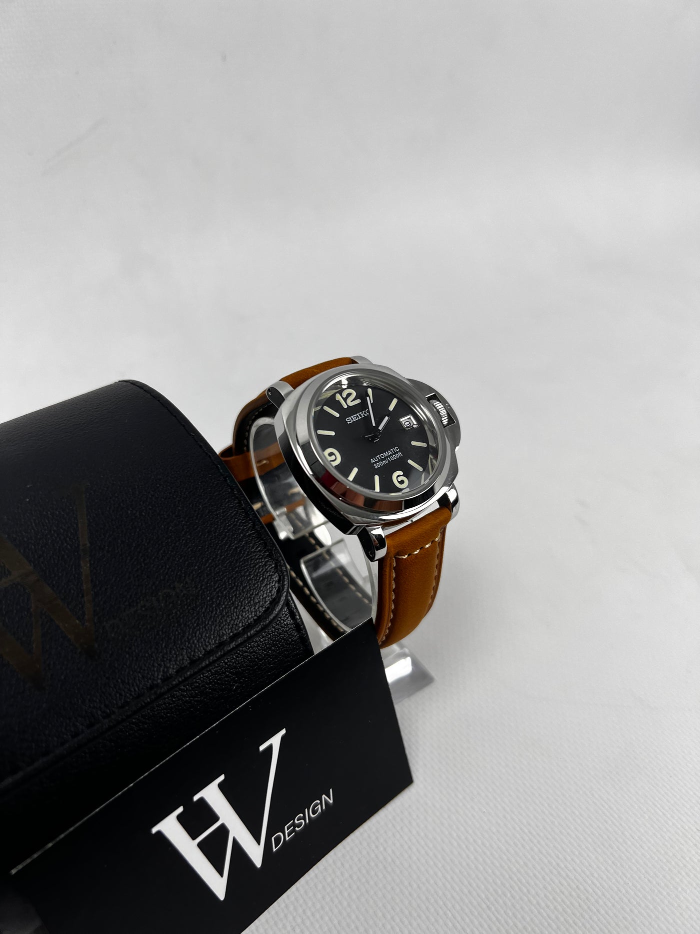 Paneiko luminor de HW Design, reloj de 40 mm con caja de acero 316L y cristal de zafiro