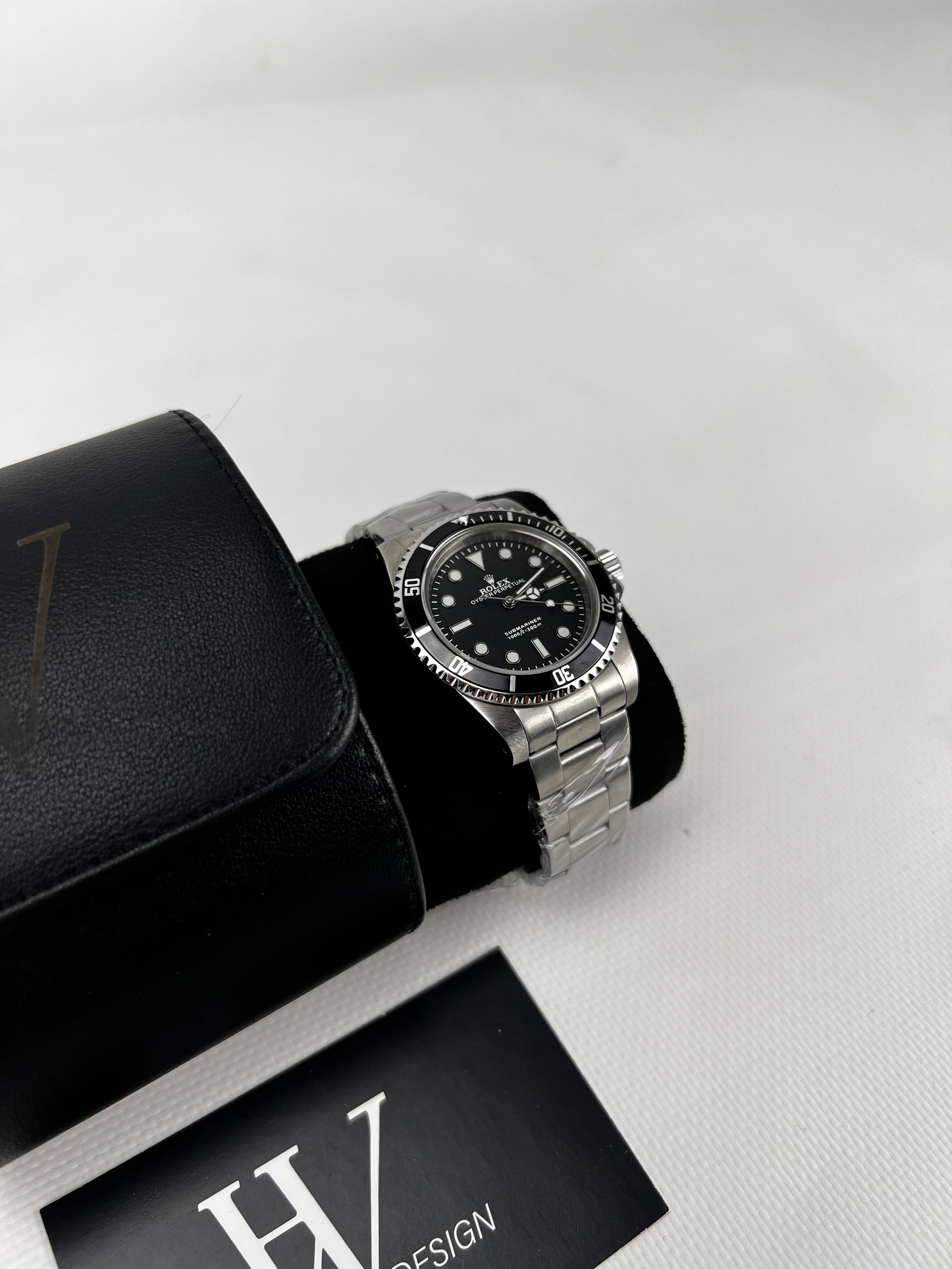 Seikmariner 5513 Black Vintage No Date de HW Design, reloj diver de 40 mm con esfera negra, caja de acero 904L y cristal de zafiro