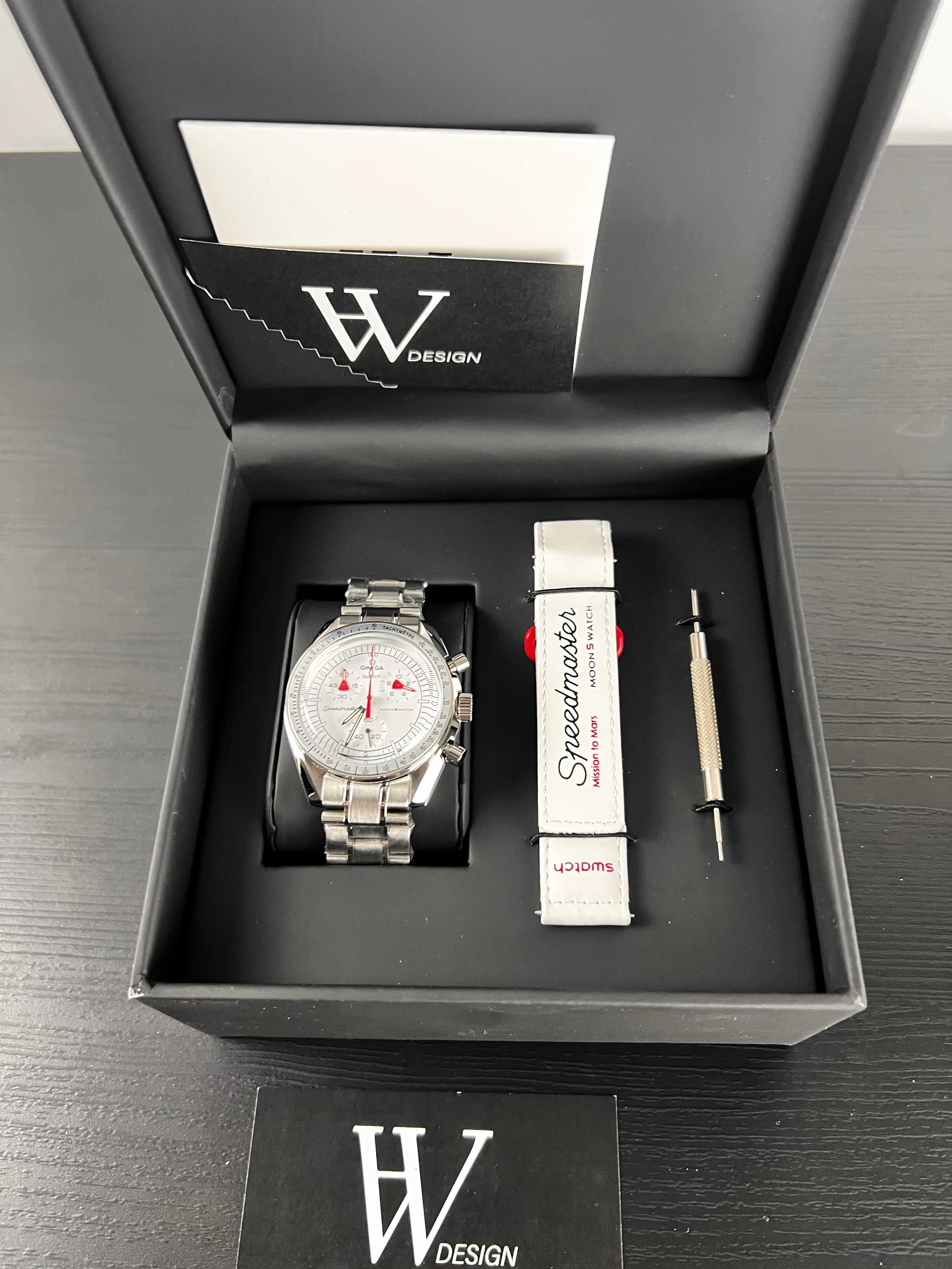 Omega x Swatch Mission to Mars Steel mod by HW Design