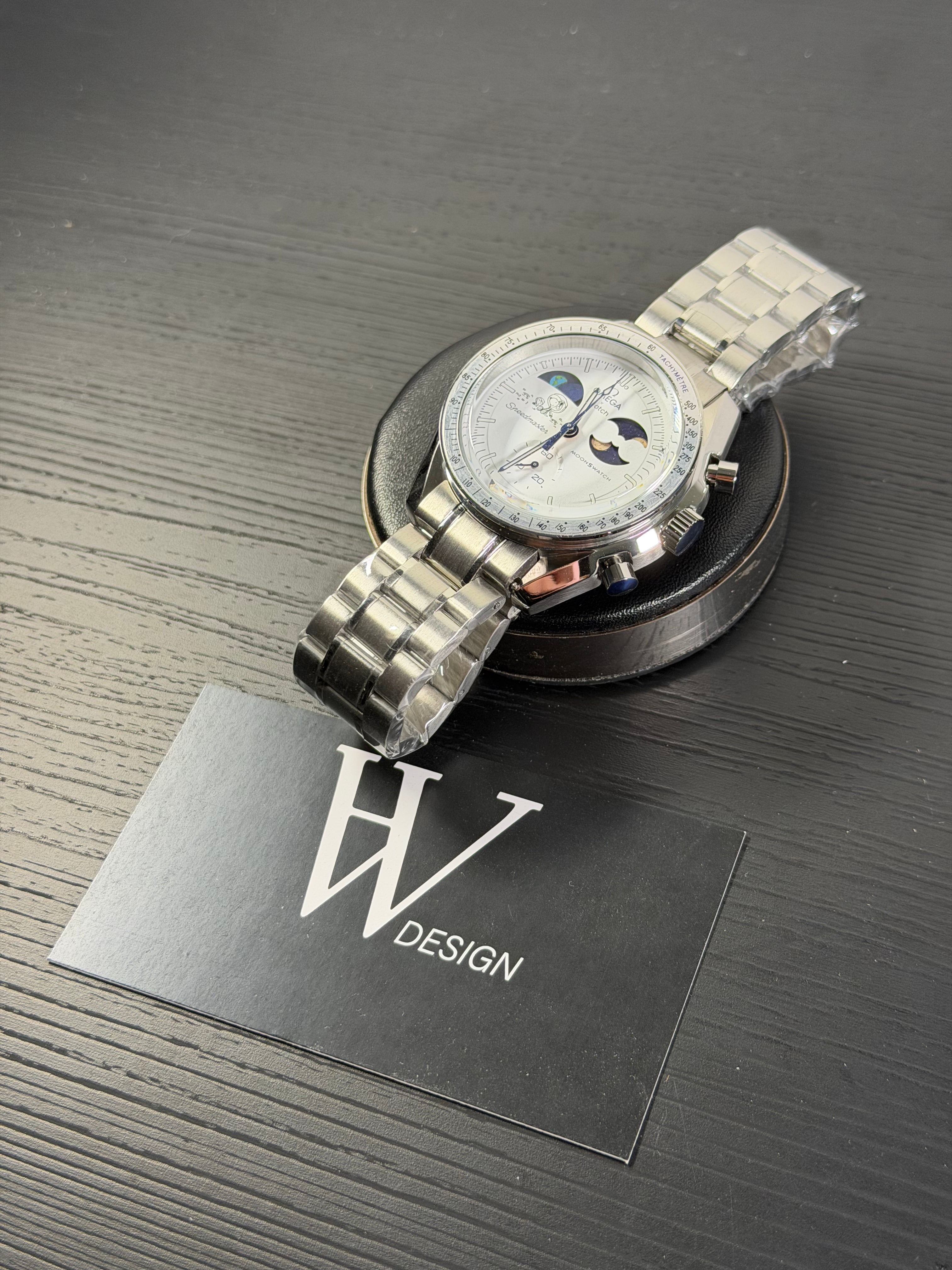 Omega x Swatch Mission to Snoopy Moonshine Gold White mod by HW Design