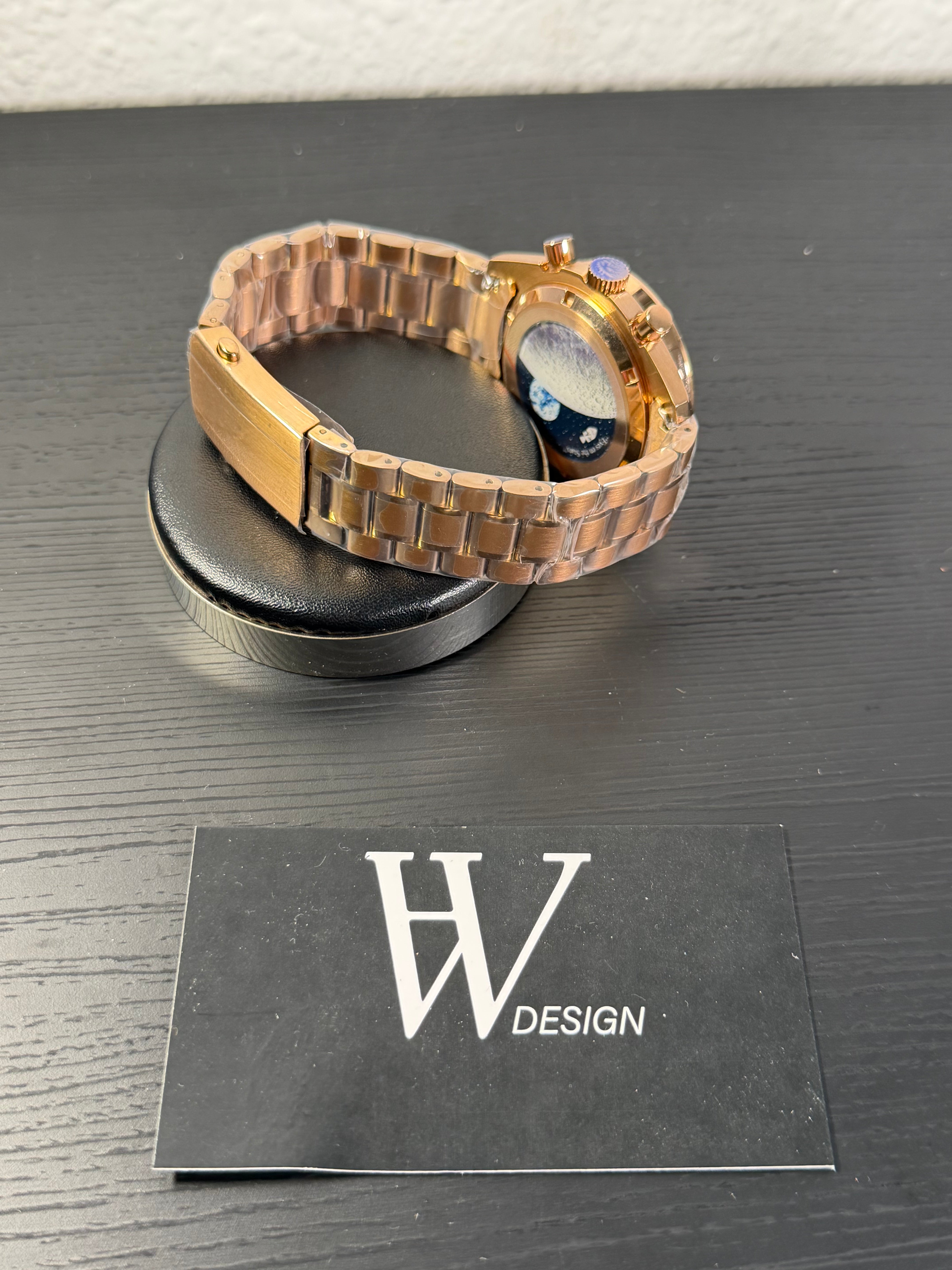 Omega x Swatch Mission to Moon Rose Gold mod by HW Design