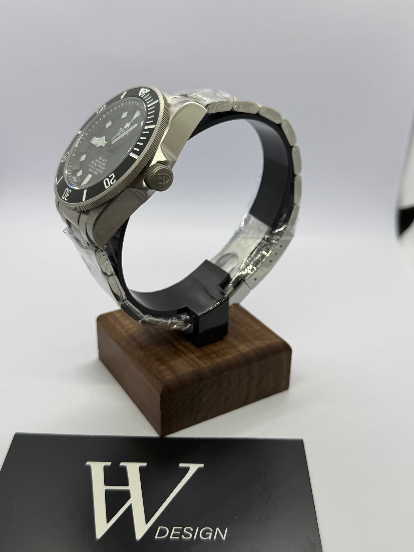 Tudeiko Pelagos Black de HW Design, reloj diver de 42 mm con esfera negra, caja de acero 316L y cristal de zafiro