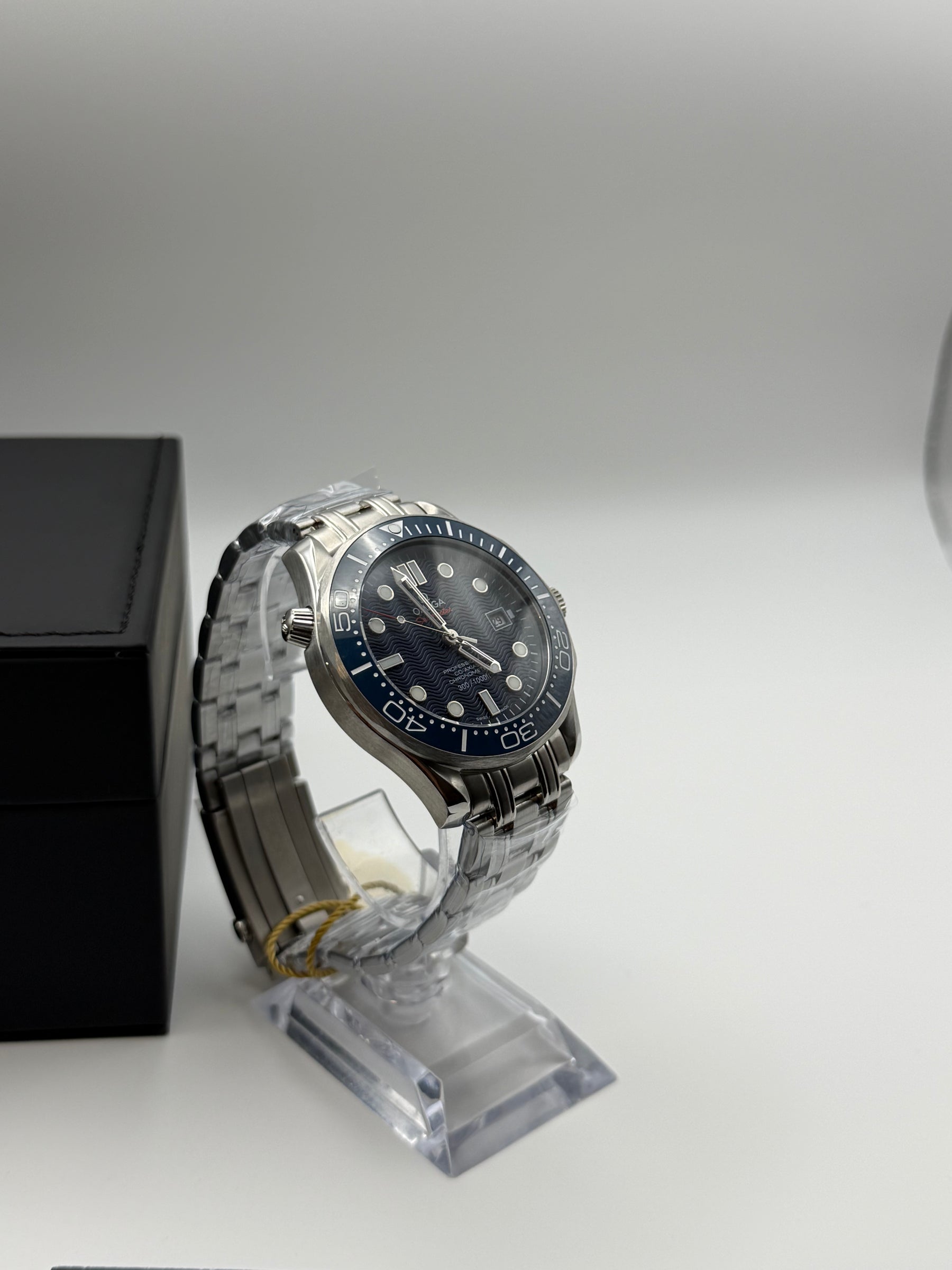 Seikomaster Profesional vintage blue de HW Design, reloj diver de 42 mm con esfera azul, caja de acero 316L y cristal de zafiro