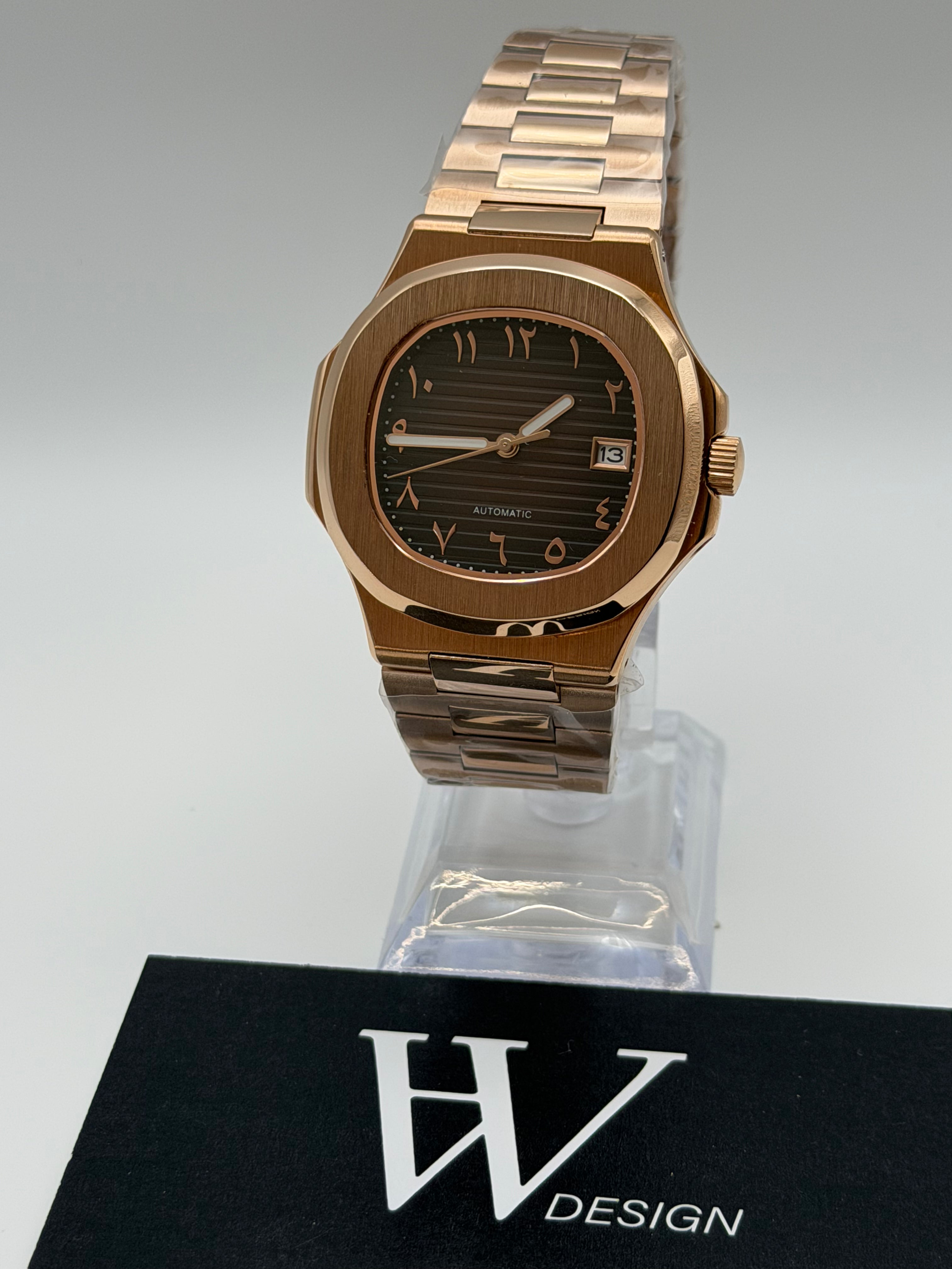 Nautiko Arabic Rose Gold Chocolate | HW Design