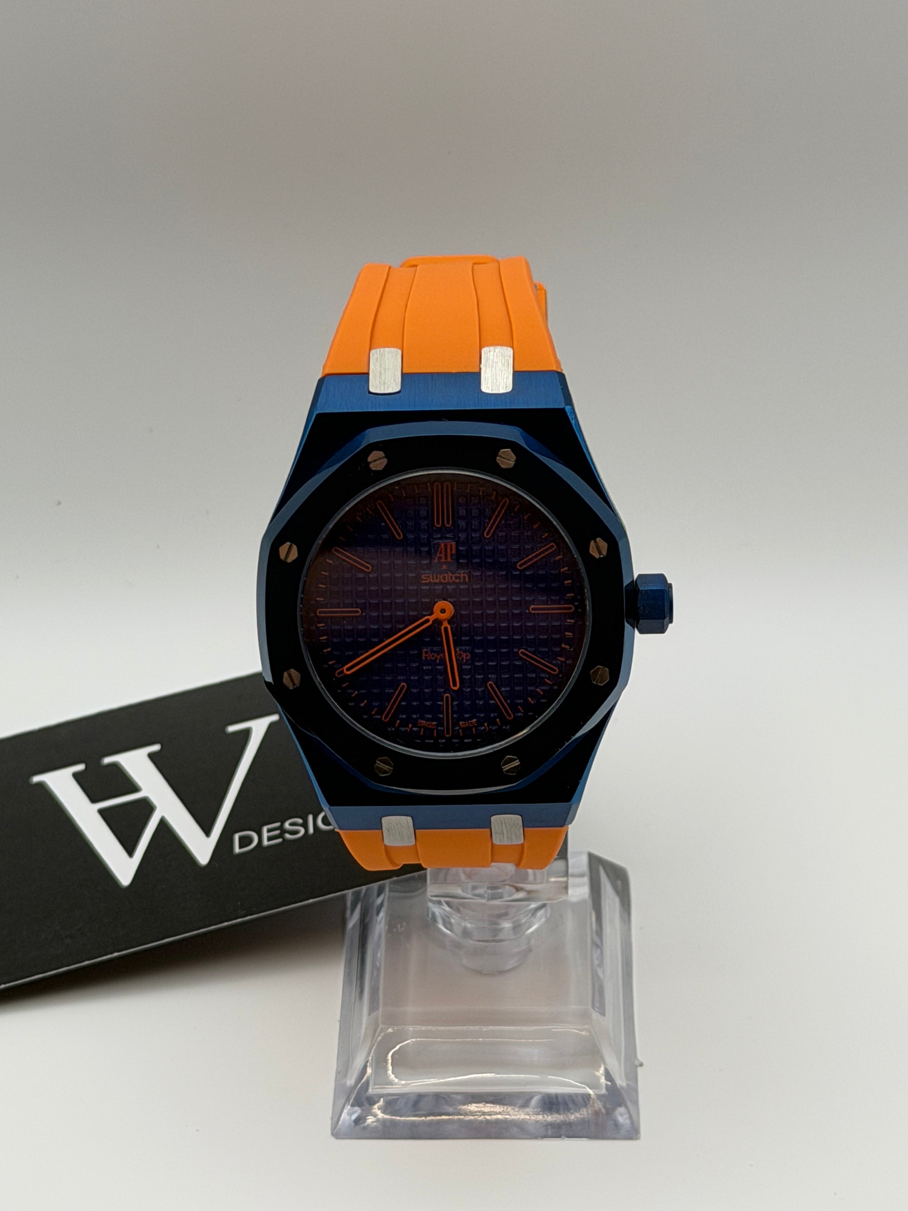 AP x Swatch Royal Pop Orenji Hachi mod by HW Design