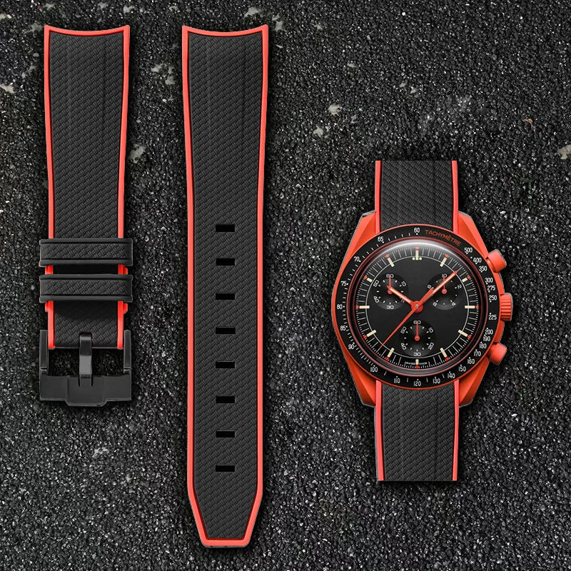 Correa de goma Omega x Swatch moonswatch